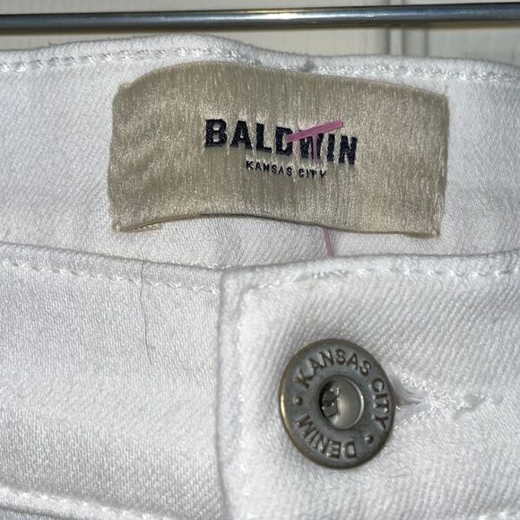 Baldwin KC White Maxwell Mid Rise Cropped Jeans - Picture 4 of 11